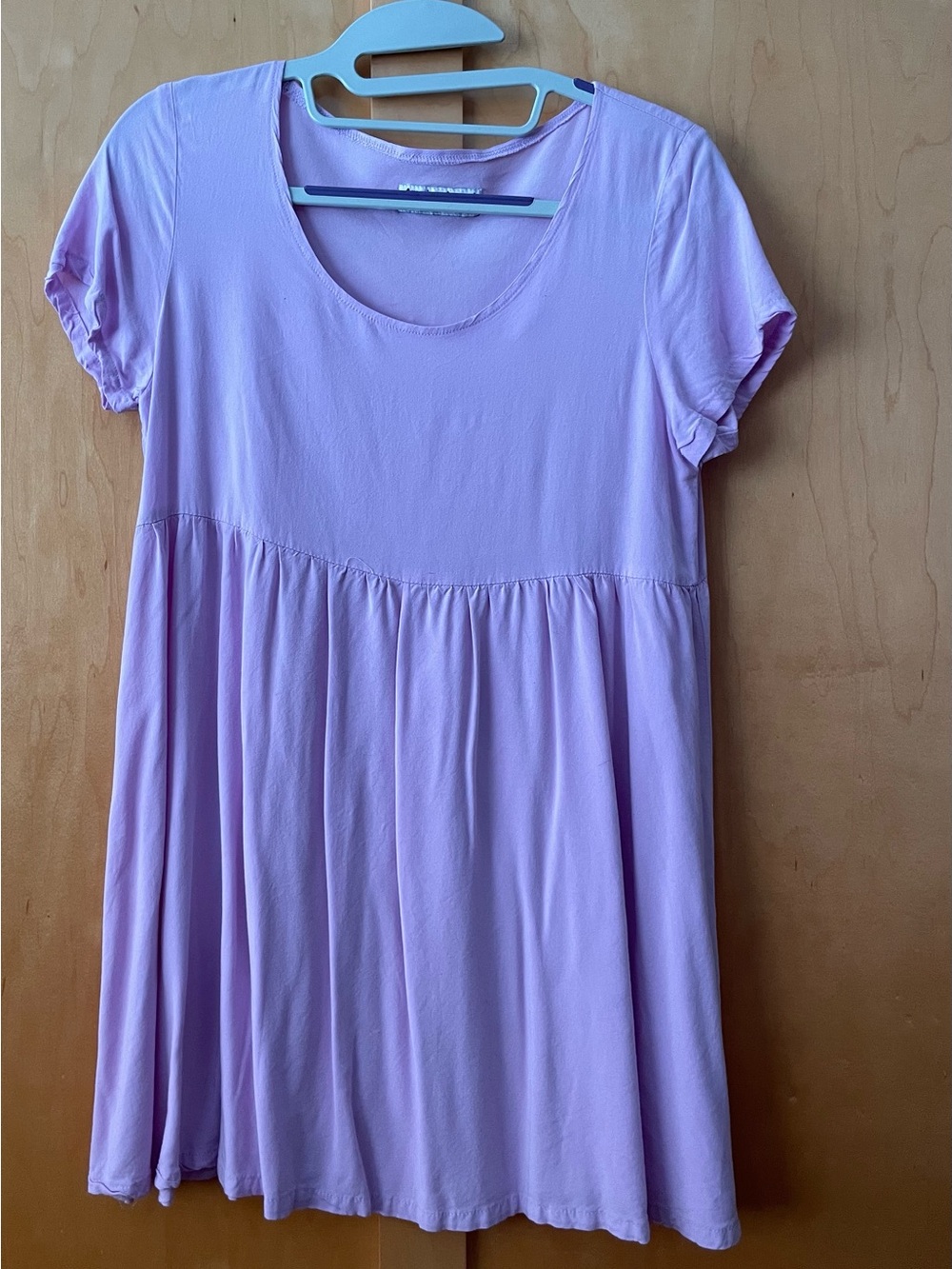 American Apparel Lavender Short Sleeve Babydoll Dress